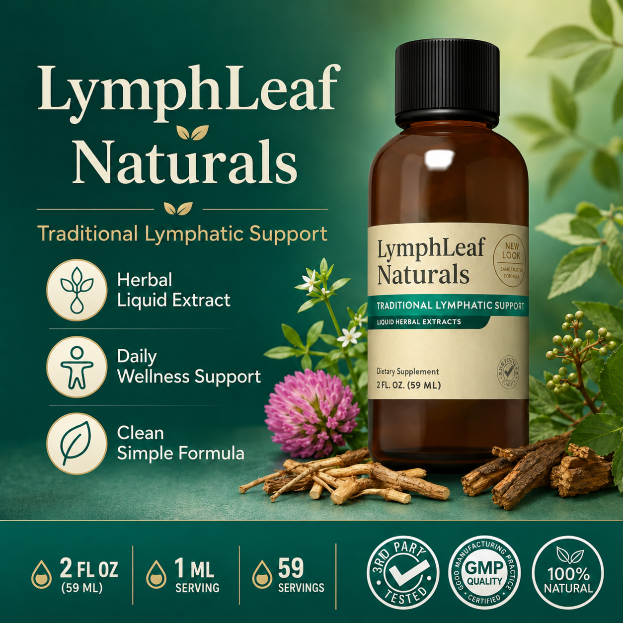 LymphLeaf Naturals™ Daily Wellness Supplement